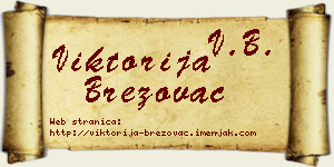 Viktorija Brezovac vizit kartica
